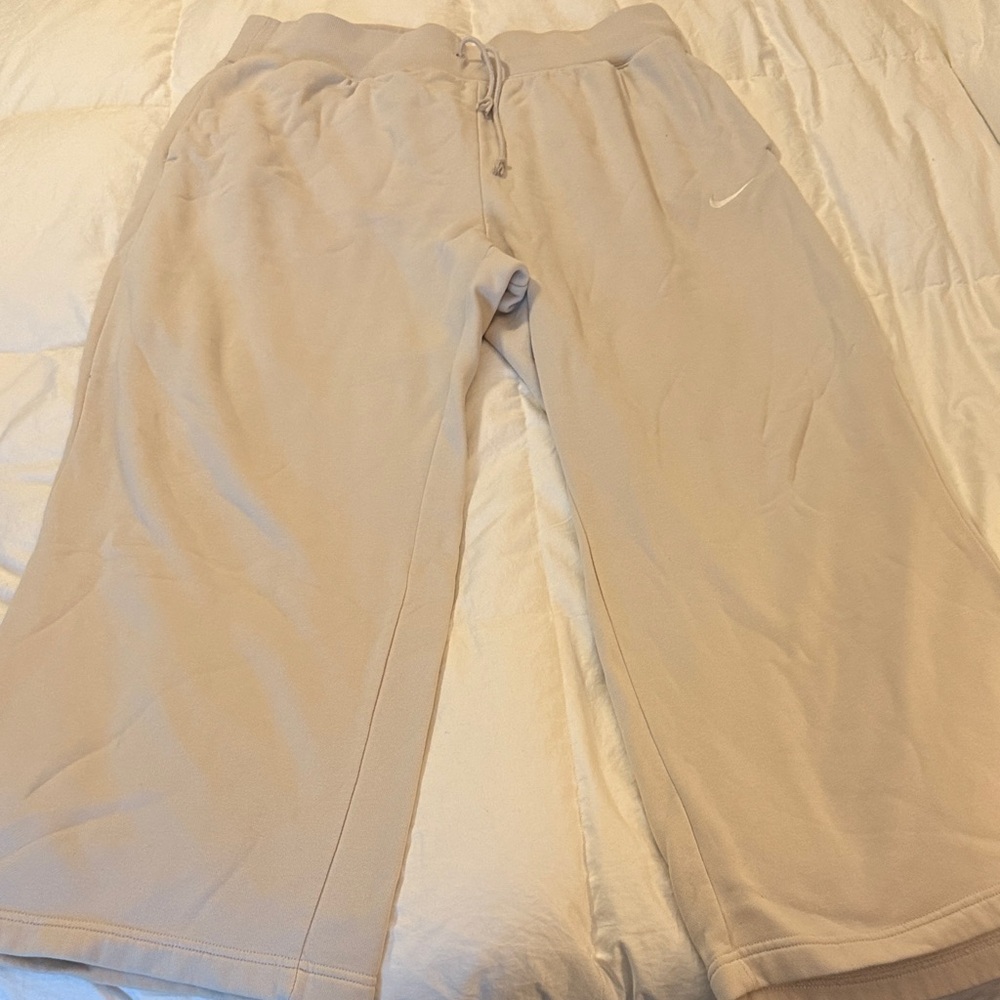 Nike Women's Beige Wide Leg Pants